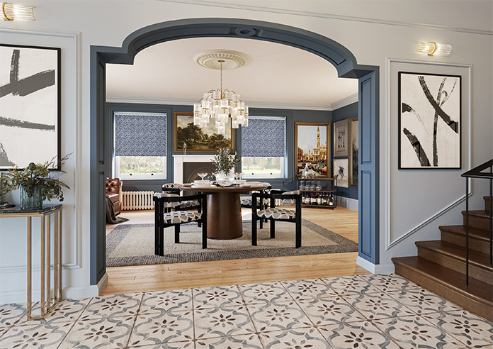 Leopard, Soft Blues - Twist&Fit Roller Blind - Image 7